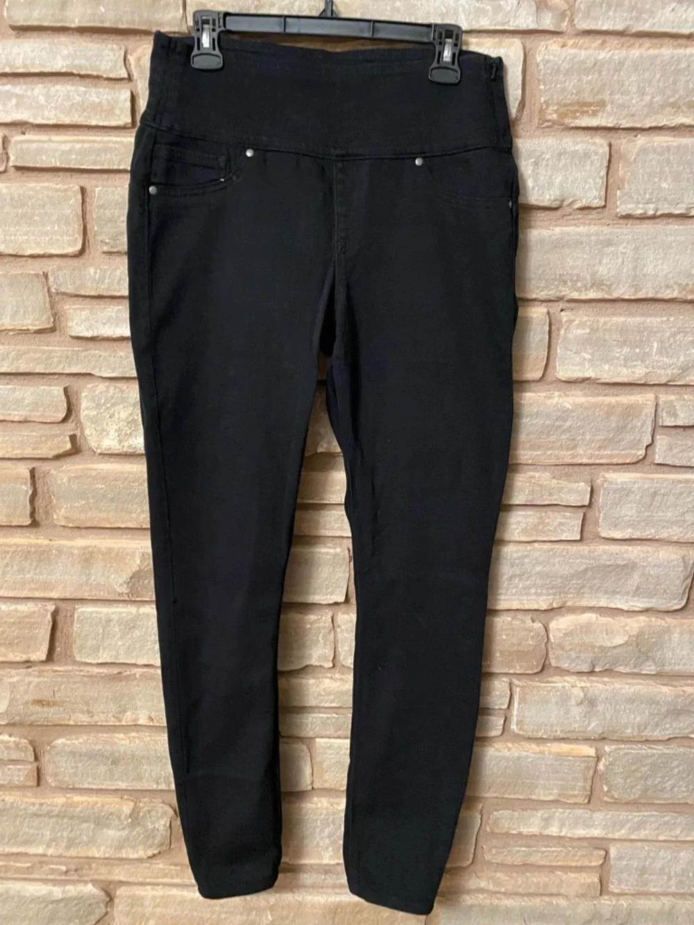 Spanx Black stretch High-Rise Skinny Jeans Size L